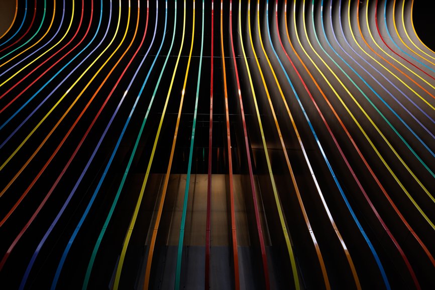 53 NYC architecture design rainbow lines
