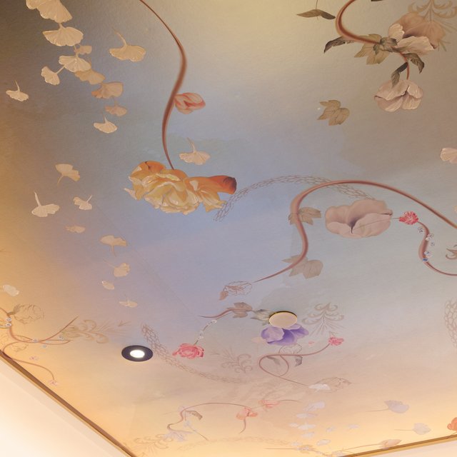 Don't forget to look up! The ceiling over our alcove …