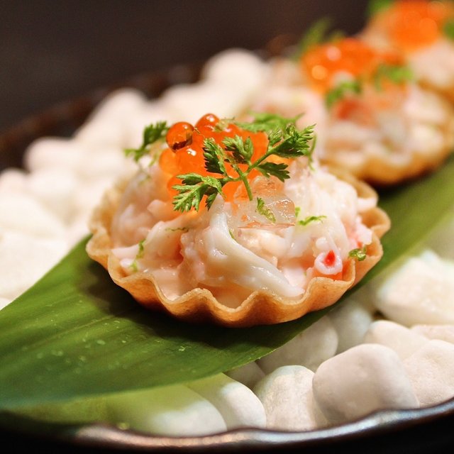 Delight your palate with our new Norwegian King Crab tarts …