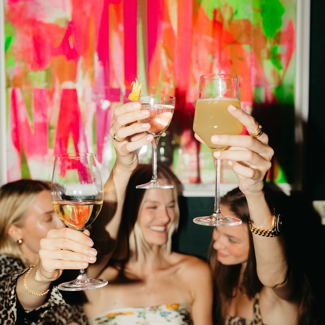 A toast to the best kind of trio: friends, cocktails, …